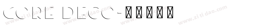 Core Deco字体转换